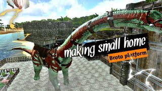 Simple home at brontos platform // Ark survival evolved mobile // mp wizard gaming