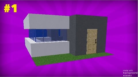 MultiCraft : How to build a very small Modern House | House Tutorial #1