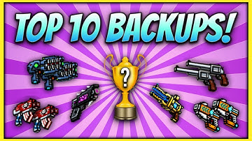 TOP 10 BACKUP GUNS! | Pixel Gun 3D (Special)