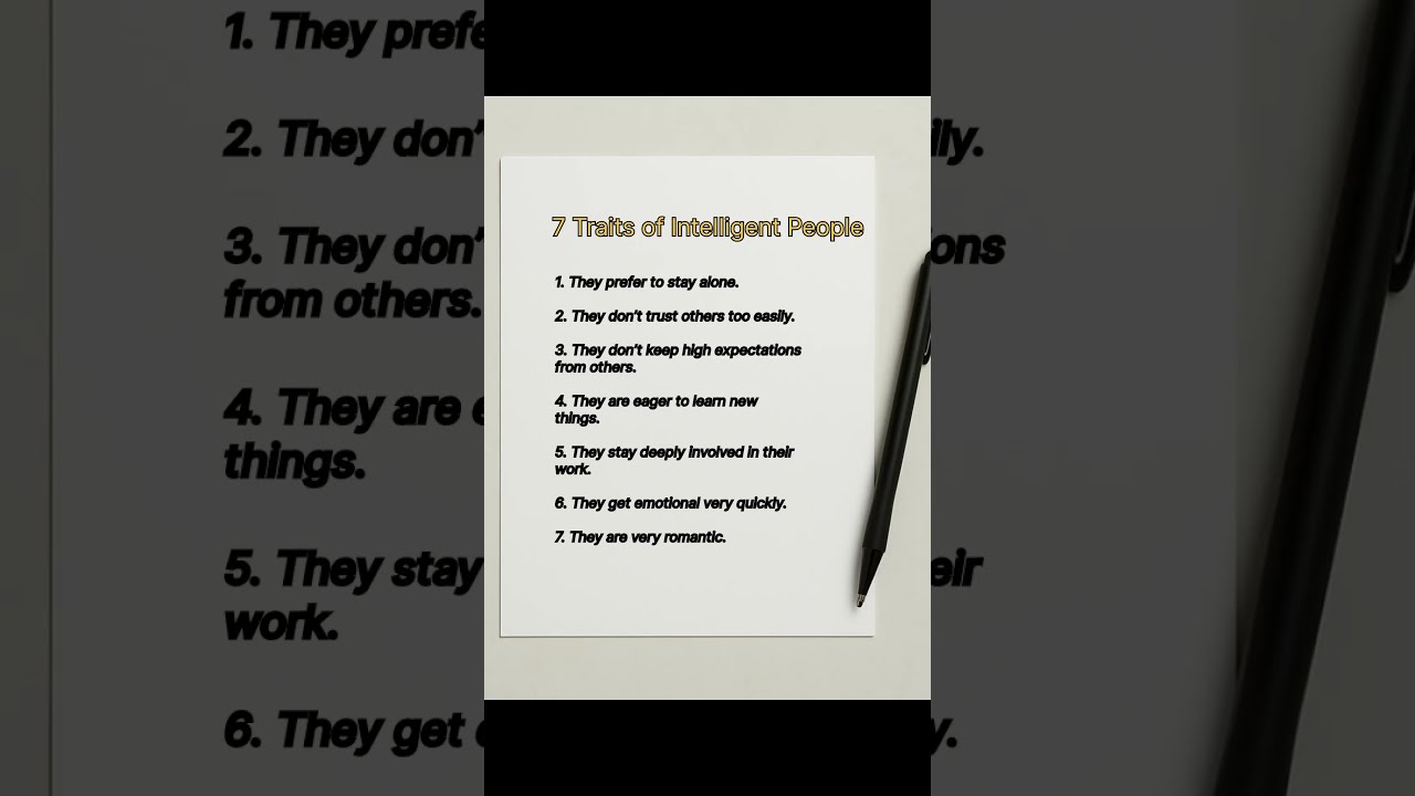 Top 7 Signs Of Highly Intelligent People Habits Traits Psychology Smart Minds