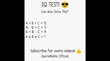 Can You Crack This Genius-Level Equation Puzzle? 🔥 | Only Smart Minds Solve It! #shorts #iqtest