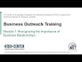 Kter center training on business outreach module 1