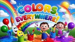 Shapes and colors  everywhere|  Nursery Rhymes for kids 🎶 | Learn shapes & colors  and have fun