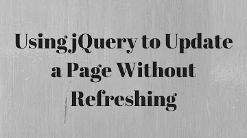 How can I tell if jQuery is refreshing?