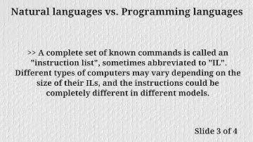 PEP Module 1 Video 2: Natural Language vs. Programming Language