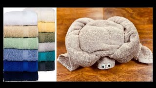 From Ordinary Towels to a Cute Turtle 🐢 | DIY Towel Art
