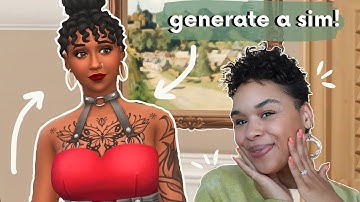 Random generator picks my sim! | Sims 4 Create Challenge (No CC)