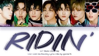 NCT DREAM (엔시티 드림) - 'Ridin' (7DREAM Ver.)' Lyrics (Color Coded_Han_Rom_Eng) Resimi
