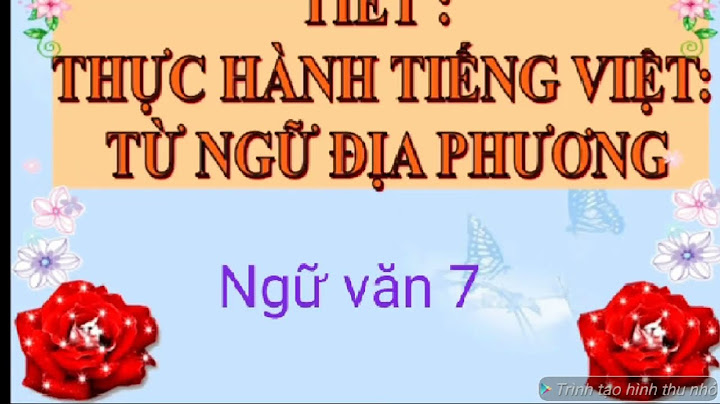 Bài thực hành văn mô hình kinh tế địa phương