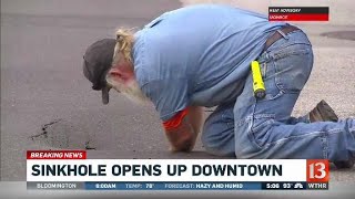 Sinkhole closes Pennsylvania St. downtown