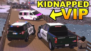 Criminals KIDNAP a VIP in an ICE-CREAM VAN | Liberty County Roleplay (Roblox)