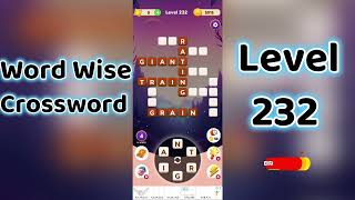 Word Wise Crossword Level 232 🧩 | Smart Crossword Puzzle Walkthrough | Go Answer screenshot 2