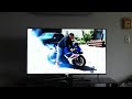 Samsung 55 inch led 3-d 8000 series playing a you tube video via wifi excellent quality