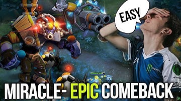 Miracle- from LOL to GOD - Crazy Tinker Comeback vs qojqva SF - Dota 2