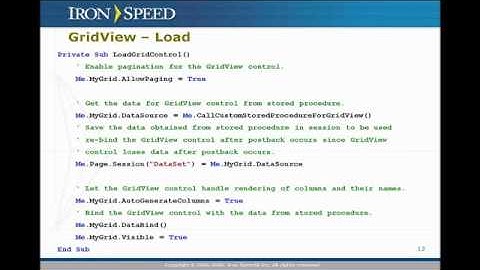 Custom Stored Procedures - Iron Speed Designer V6.1