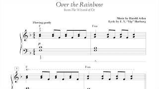 Over the Rainbow (page 4, Adult Piano Adventures Popular Book 2)