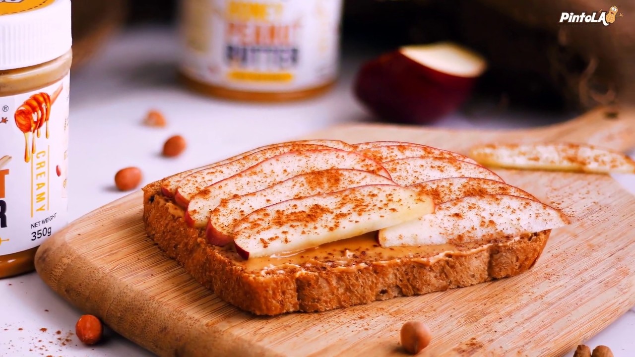 Apple Peanut Butter Toast Healthy Breakfast Recipe YouTube