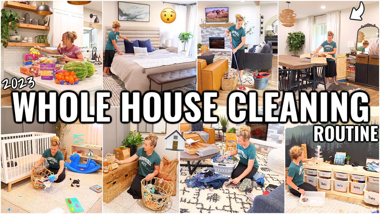 WHOLE HOUSE CLEAN WITH ME!🏠 WEEKLY CLEANING ROUTINE