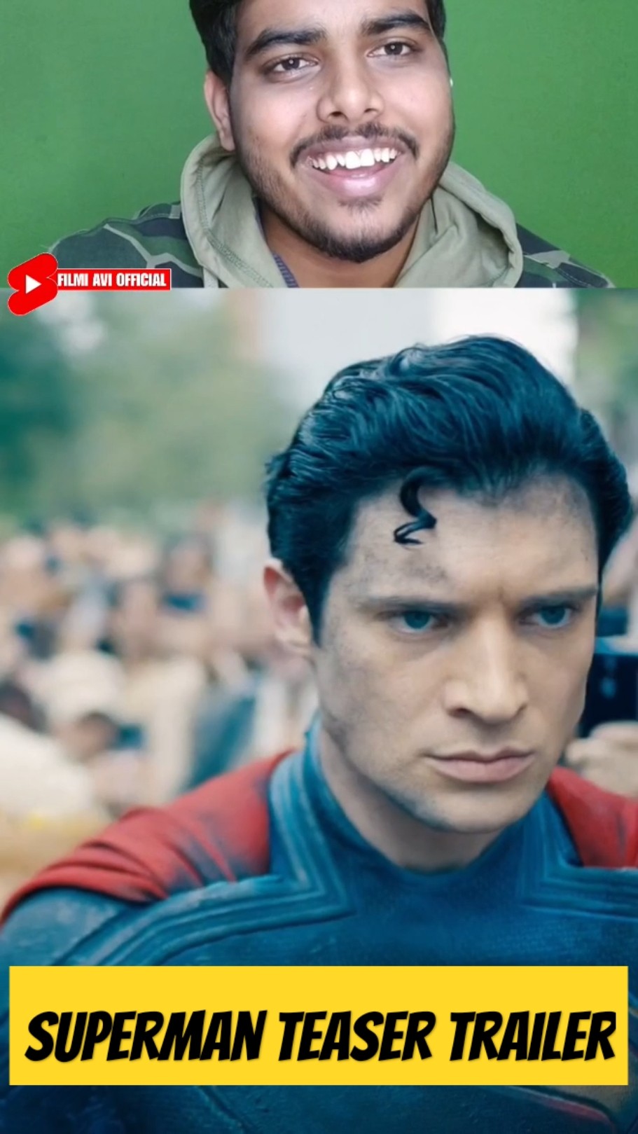 सुपरमैन (Superman) | Official Hindi Teaser Trailer | Reaction Video | #shorts #remix