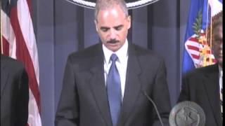 Attorney General Eric Holder Speaks at the Operation Stolen Dreams Press Conference