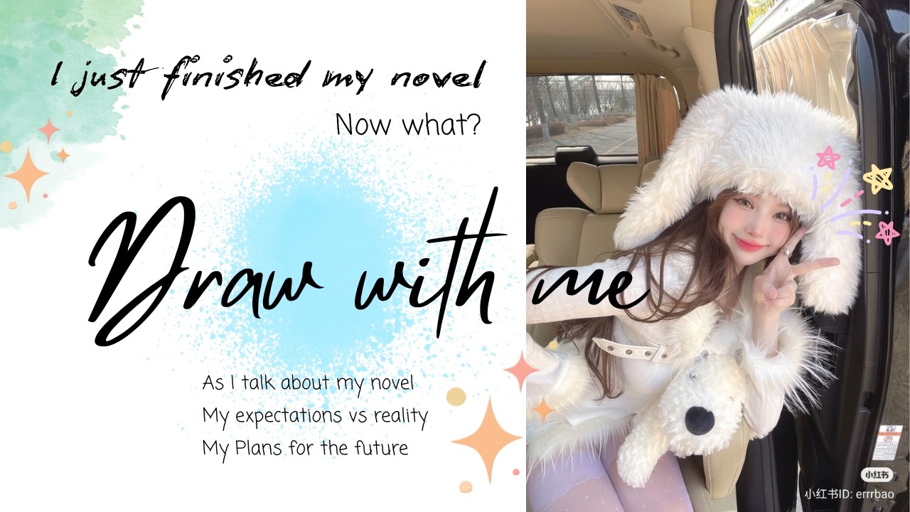 I just Finished my Novel Now What | Pitching Literary agents | Draw with Me | Art Journal