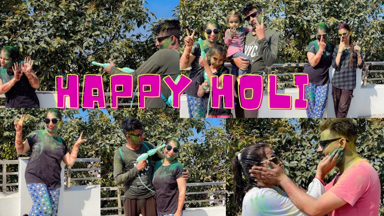 आप सभी को हमारी तरफ़ से हैप्पी होली 🙏🏻🎨|| कुछ इस तरह की रही हमारी होली 🧿|| day -25 