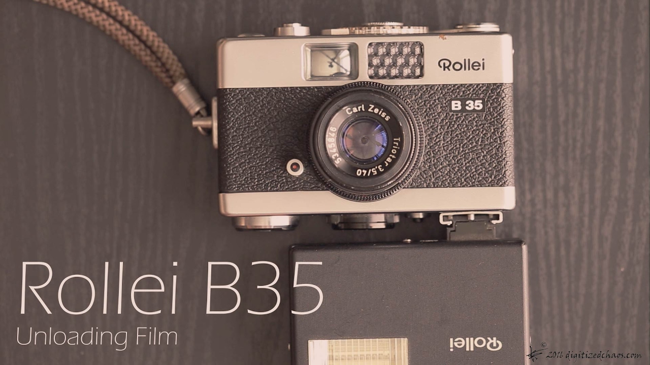 Rollei B35 [Unloading Film] - YouTube