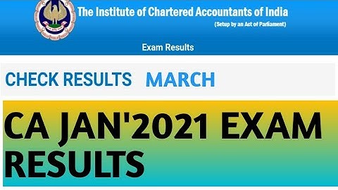 CA JANUARY 2021 RESULTS UPDATE  | ICAI JAN 2021 INTER RESULTS EXPECTED