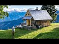 I moved into an off grid wilderness mountain hut  living in the alps