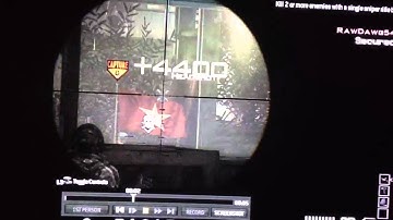 Most amazing double kill sniper shot MW3