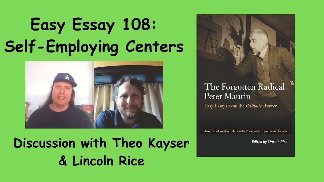Easy Essay 108: Self-Employing Centers