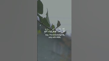 { قُلۡ إِنَّمَا ٱلۡعِلۡمُ عِندَ ٱللَّهِ }سورة/الملك القارئ/ناصر القطامي #تلاوات_خاشعة #القرآن_الكريم
