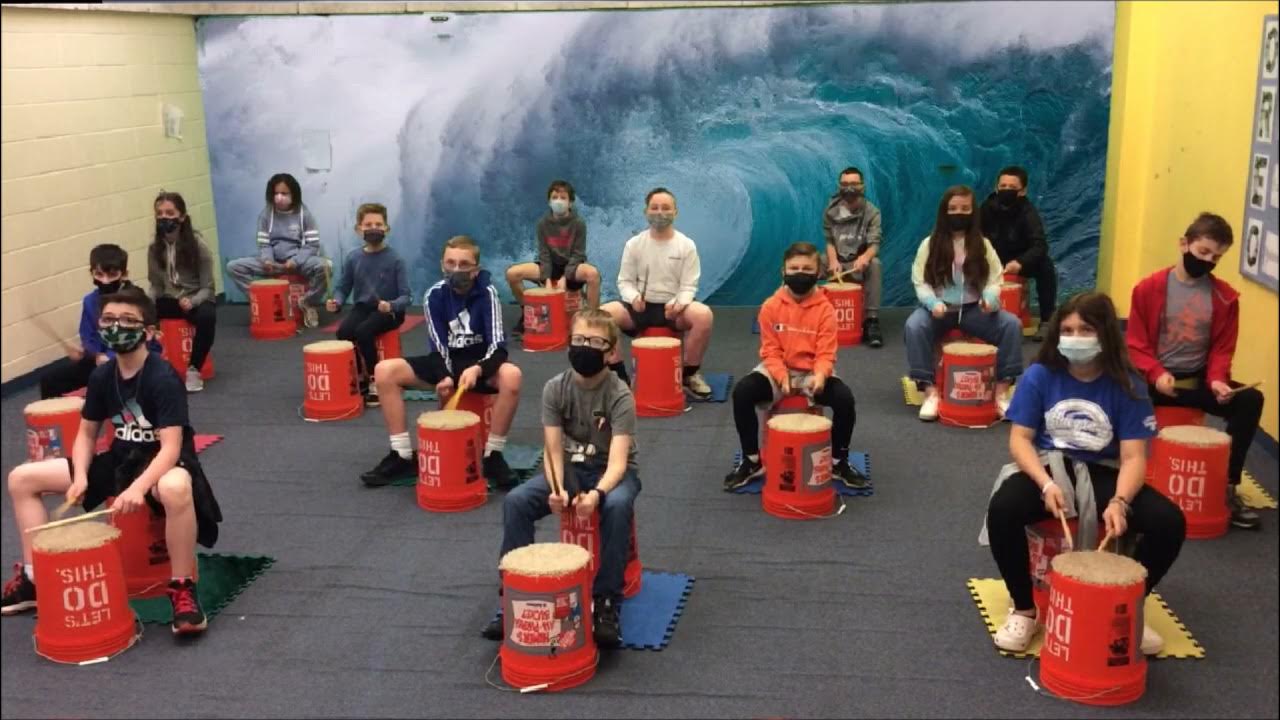 5th grade rolling in the deep bucket drumming YouTube
