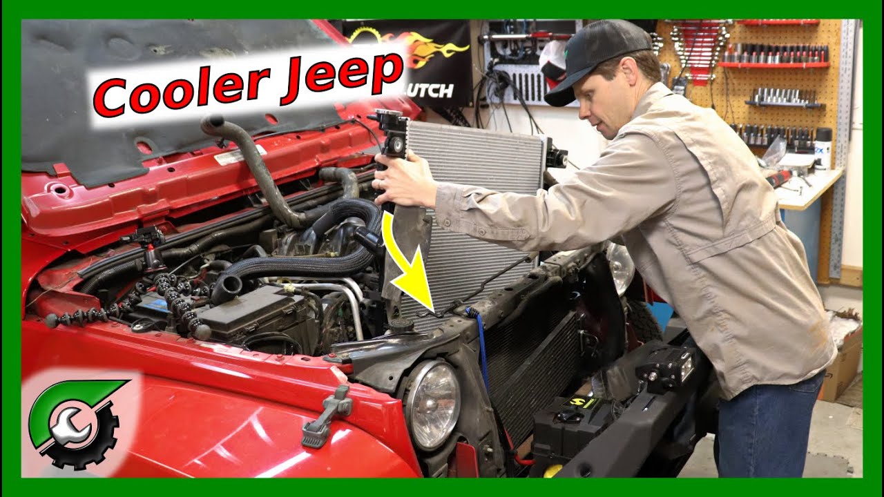 My JK Runs Cooler Now! Jeep JK Radiator replacement - YouTube