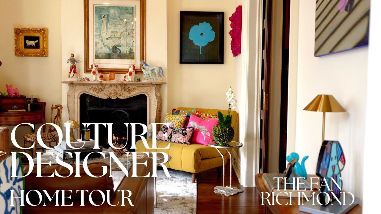 Designer Wallpaper Ceilings in this Chic Richmond Flat