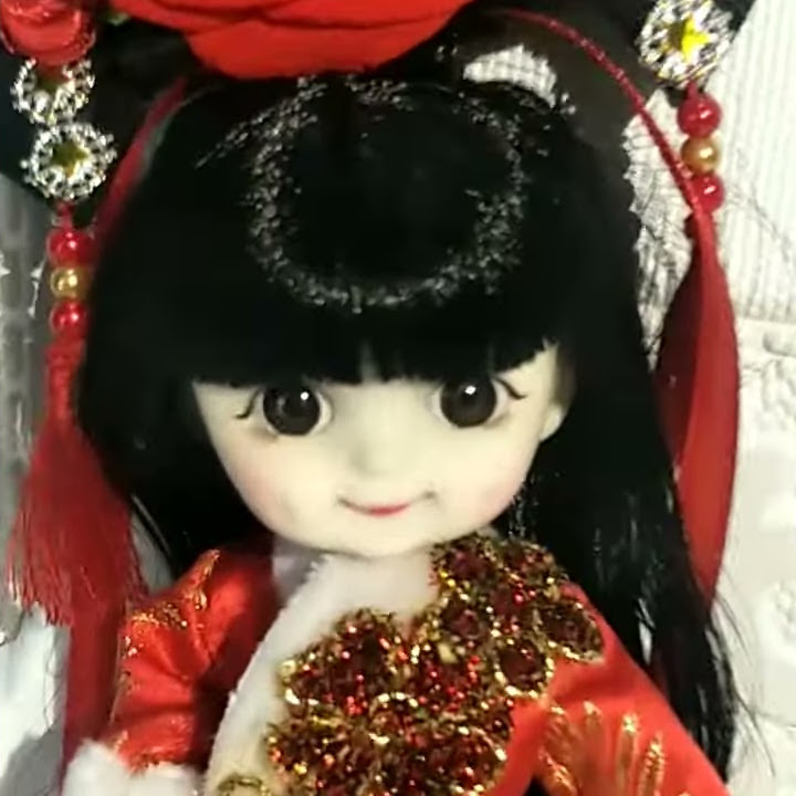 Barbie Korea Wearing Cheongsam Dress/ Handmade Barbie Dress