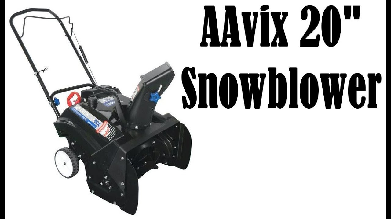 Lots of Snow!! New AAvix 20" Snowblower Part 2 VLOG YouTube