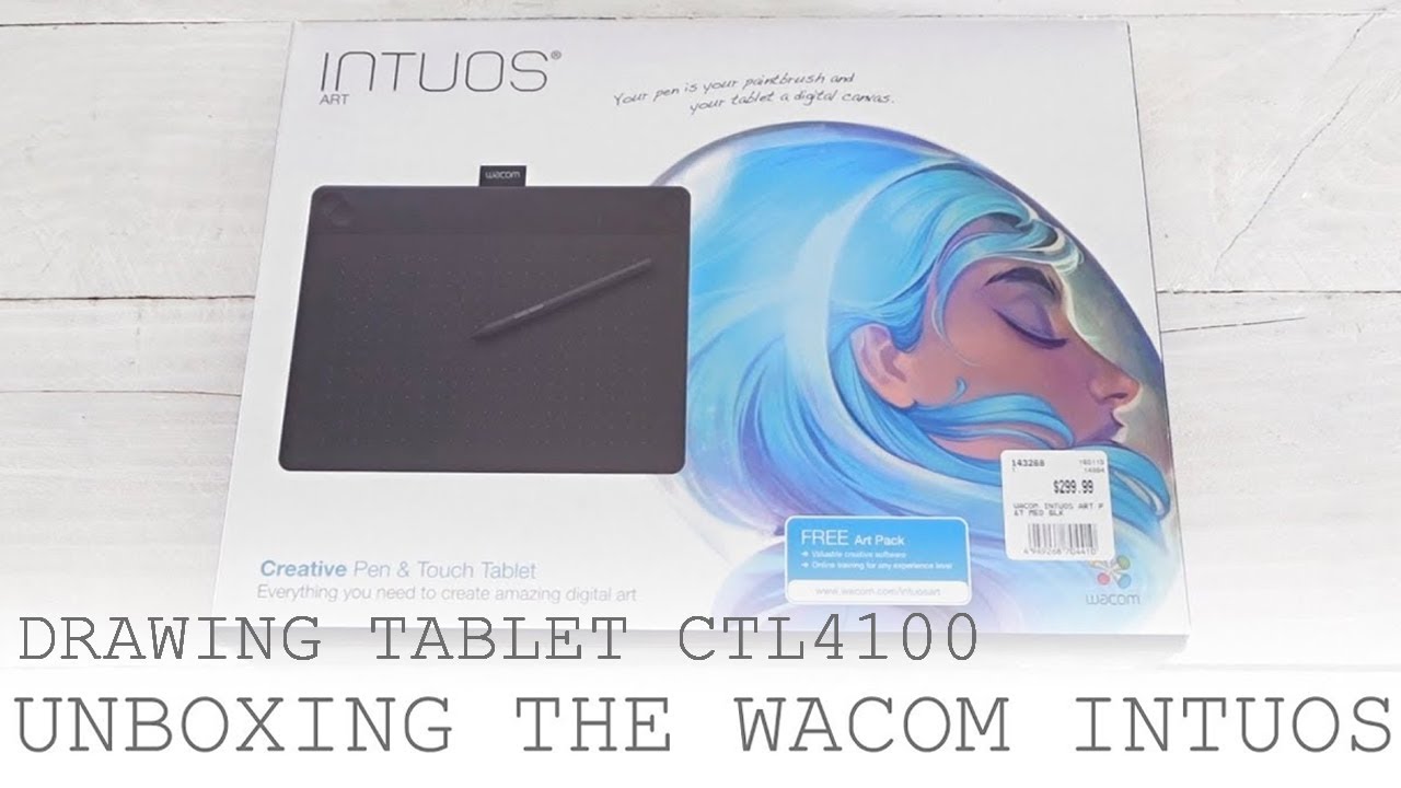 Wacom CTL4100 Intous Drawing Tablet Unboxing