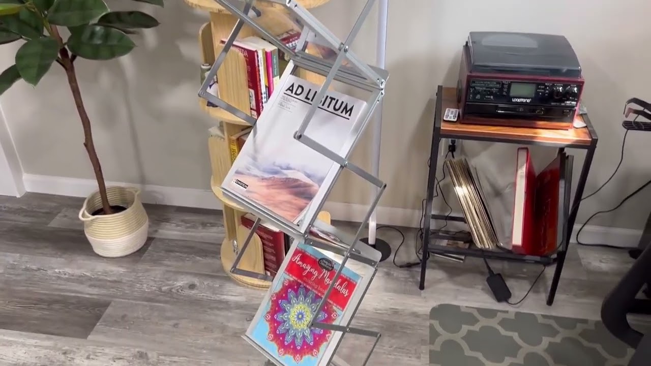 Aluminum Magazine Rack, Brochure Magazine Catalog Literature Display Stand Review