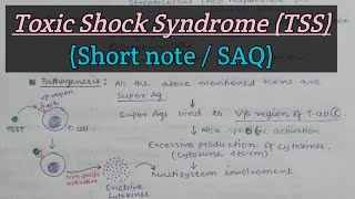 Toxic Shock Syndrome (TSS) | Staphylococcus aureus | Short answer question | M For Microbiology