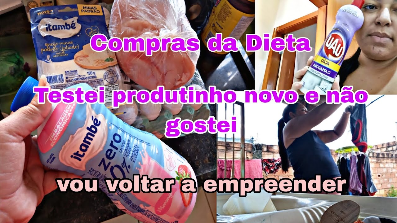 Comprinhas para a dieta / vou voltar a empreender + bate papo 🛒🐰🙌🏻