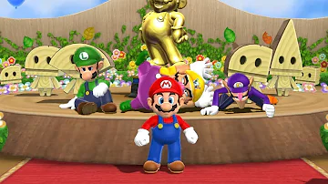 Mario Party 9 Step It Up - Mario vs Luigi vs Wario vs Waluigi (Master CPU)
