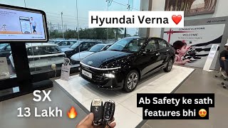 Hyundai Verna ❤️ 2023 SX @13L? Most VFM 5 star ⭐️ Safety rating Now Safety with features verna