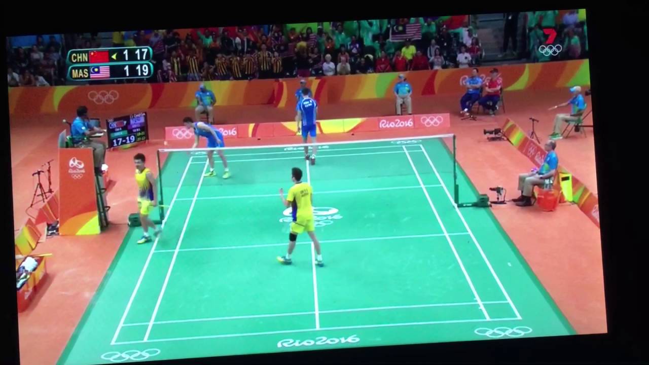 Badminton doubles Olympics semi-final  Malaysia Vs China