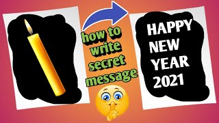 How to write secret message|| secret message with candle|| secret tricks||Navfi's slime screenshot 2