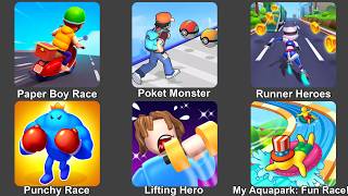 Fun Mobile Games: Paper Boy Race, Lifting Hero & More! (Tablet Handcam) screenshot 1