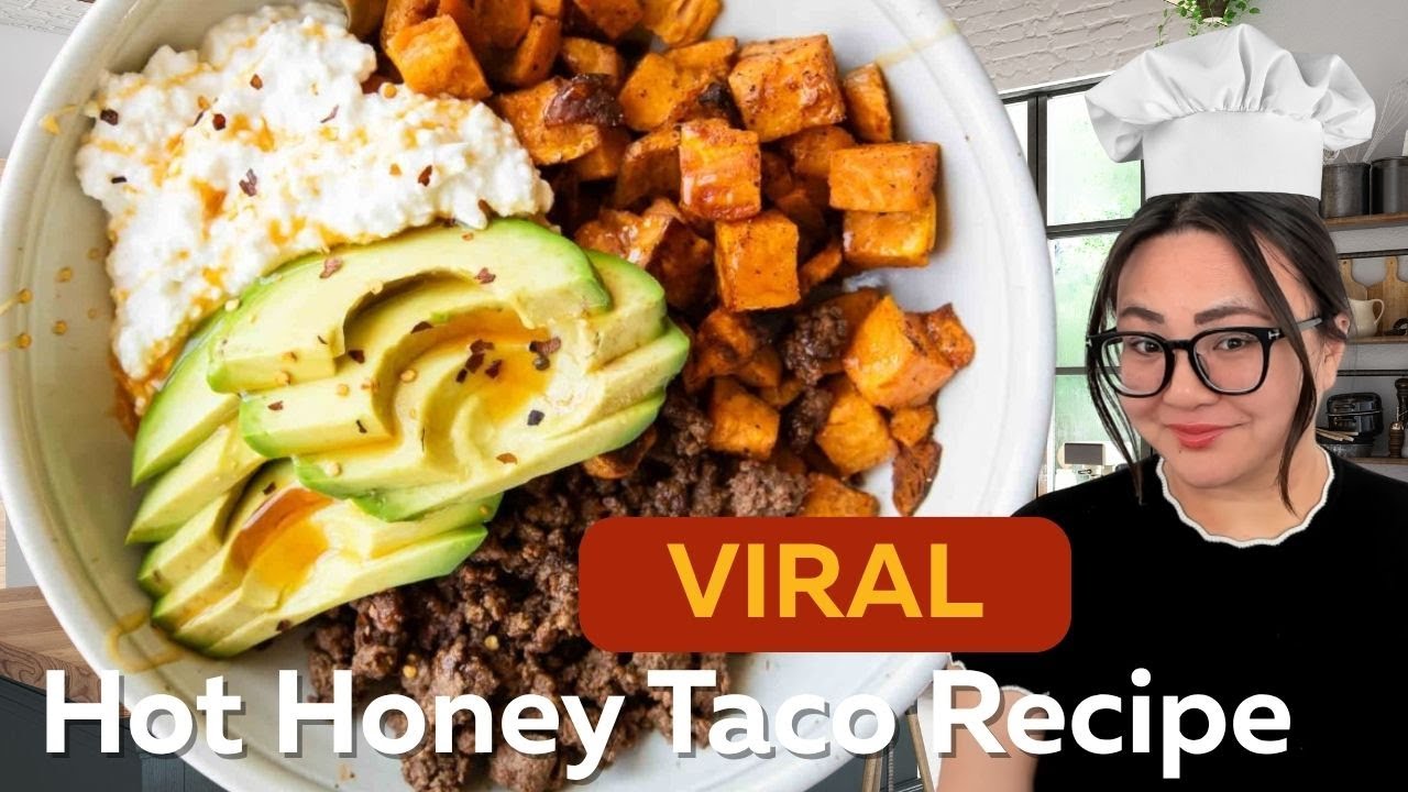 ˗ˏˋ🌮【 Cook with me 】VIRAL Hot Honey Taco Bowl 🍯🌮 ɞ GIVEAWAY