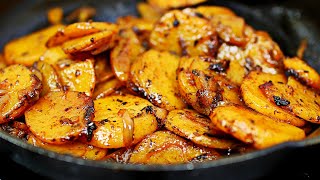 Delicious Pan Fried Potatoes  - Easy Skillet Potatoes Recipe