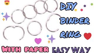 diy binder ring clips | at home | easy way to make | DpCi Crafts