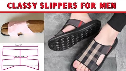 HOW TO MAKE SLIPPERS FOR MEN| PATTERN MAKING TUTORIAL| BEGINNER-FRIENDLY